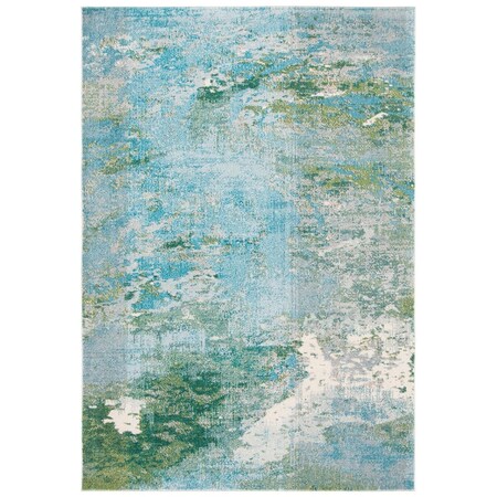 Safavieh 8 x 10 ft. Madison 400 Contemporary Rectangle Rug, Light Blue & Green MAD440J-8